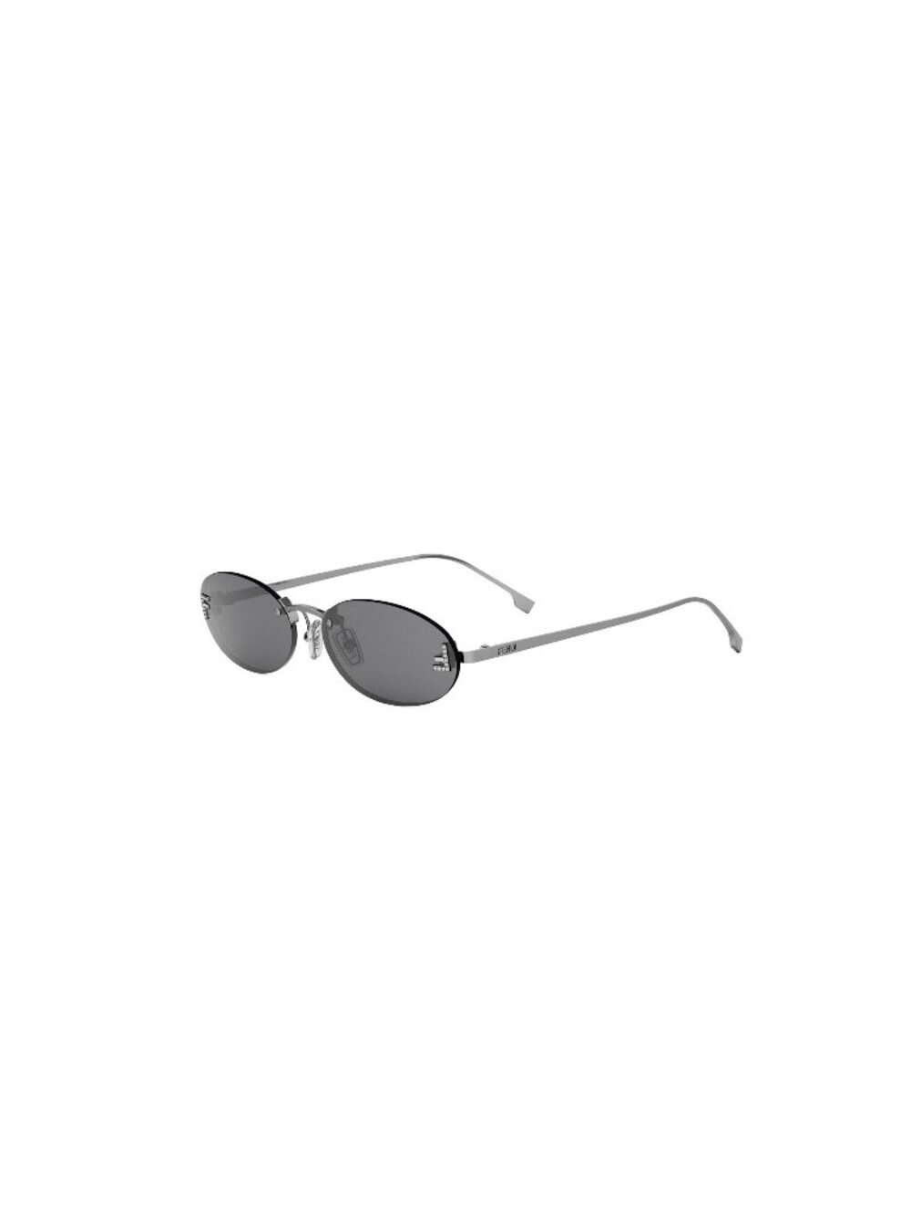 New FENDI Women's Sunglasses Metal Frame FIRST CRYSTAL FE4075US 12A 54 Silver